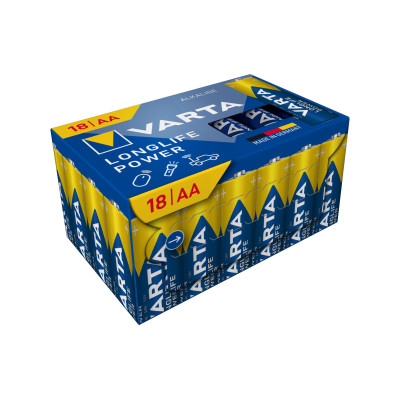 Varta Batterie Longlife Power AA CUBE18 , 18 Stück