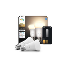 Philips Hue Leuchtmittel White E27 Doppelpack 2 x 1100 lm
