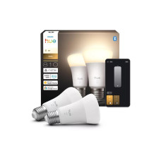 Philips Hue Leuchtmittel White E27 Doppelpack 2x 810 lm