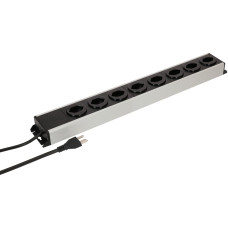 Max Hauri Steckdosenleiste Power Line 8x Typ 23 Grau/Schwarz