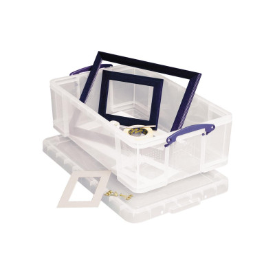 Really Useful Box Aufbewahrungsbox Transparent, 50 l
