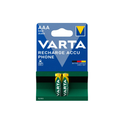Varta Akku Phone NiMH AAA 550 mAh, 2 Stück