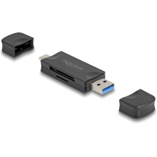 Delock Card Reader Extern USB-C / A für SD und Micro SD Delock Card Reader Extern USB-C / A für SD und Micro SD