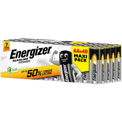 Energizer Batterie Alkaline Power AA , 40 Stück