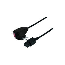 STEFFEN Adapterkabel T12-C19 Td 3 x 1.5 mm2, 2.5m, schwarz