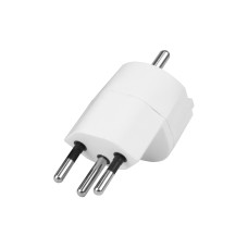 STEFFEN Fixadapter 3-Pol Deutsch auf Stecker CH T12 weiss, CEE7