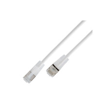 SLIM Slimpatchkabel RJ-45 - RJ-45, Cat 6A, U/UTP, 1.5 m, Weiss SLIM Slimpatchkabel RJ-45 - RJ-45, Cat 6A, U/UTP, 1.5 m, Weiss