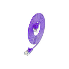 SLIM Slimpatchkabel RJ-45 - RJ-45, Cat 6A, U/UTP, 1 m, Violett SLIM Slimpatchkabel RJ-45 - RJ-45, Cat 6A, U/UTP, 1 m, Violett