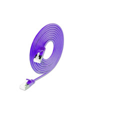 SLIM Slimpatchkabel RJ-45 - RJ-45, Cat 6A, U/FTP, 7 m, Violett
