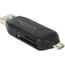 Delock Card Reader Extern SD & microSD, USB-A / Micro-USB OTG Delock Card Reader Extern SD & microSD, USB-A / Micro-USB OTG
