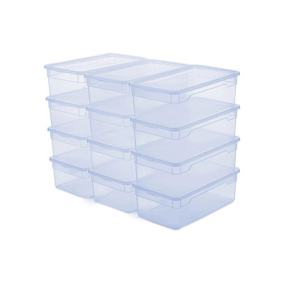 Rotho Aufbewahrungsbox Clearbox 5 l, 12 Stück