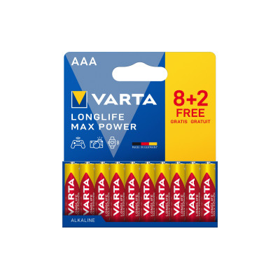 Varta Batterie Longlife Max Power AAA , 10 Stück