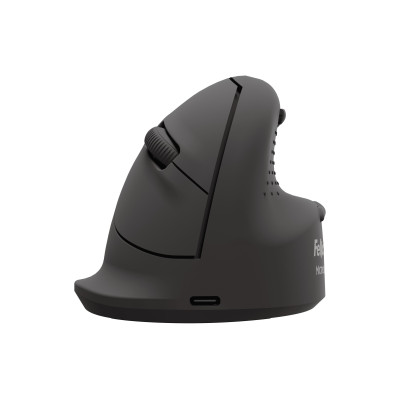Fellowes Workplace Vertikalmaus Breyta Plus+ Rechtshänder, Medium, Schwarz