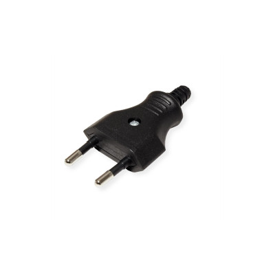 Bachmann Euroflachstecker 2.5A / 250 V mit Schraubanschluss schwarz