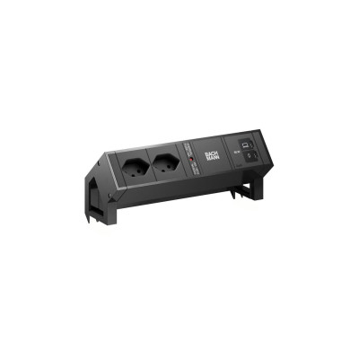 Bachmann Tischsteckdosenleiste DESK2 2xT13 1xUSB C/C 65W 0.2m schwarz Bachmann Tischsteckdosenleiste DESK2 2xT13 1xUSB C/C 65W 0.2m schwarz