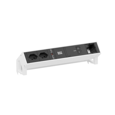 Bachmann Tischsteckdosenleiste DESK2 2xT13 1xUSB C/C 100W 1xCM 0.2m