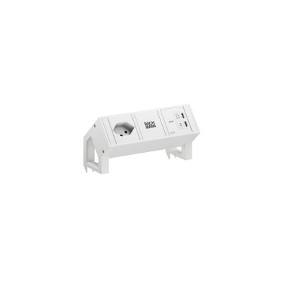 Bachmann Tischsteckdosenleiste DESK2 1xT13 1xUSB C/C 45W 0.2m weiss