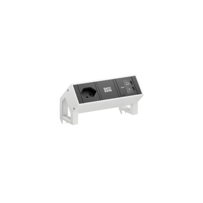 Bachmann Tischsteckdosenleiste DESK2 1xT13 1xUSB C/C 65W 0.2m weiss Bachmann Tischsteckdosenleiste DESK2 1xT13 1xUSB C/C 65W 0.2m weiss