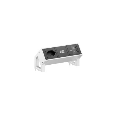 Bachmann Tischsteckdosenleiste DESK2 1xT13 1xUSB C/C 65W 0.2m INOX Bachmann Tischsteckdosenleiste DESK2 1xT13 1xUSB C/C 65W 0.2m INOX