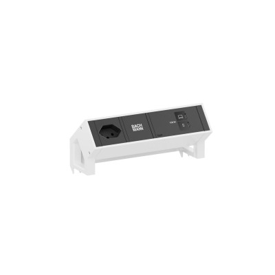 Bachmann Tischsteckdosenleiste DESK2 1xT13 1xUSB C/C 100W 0.2m weiss Bachmann Tischsteckdosenleiste DESK2 1xT13 1xUSB C/C 100W 0.2m weiss