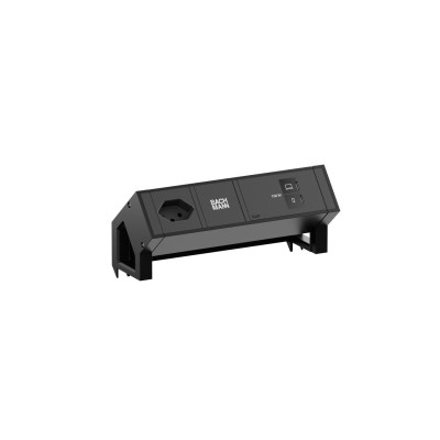 Bachmann Tischsteckdosenleiste DESK2 1xT13 1xUSB C/C 100W 0.2m black