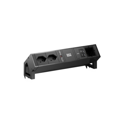 Bachmann Tischsteckdosenleiste DESK2 2xT13 1xUSB C/C 65W 1xCM schwarz Bachmann Tischsteckdosenleiste DESK2 2xT13 1xUSB C/C 65W 1xCM schwarz