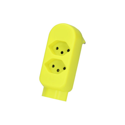 Max Hauri Abzweigstecker ADAPT 2+1x Typ 13 FI-Gelb drehbar BS 2 Max Hauri Abzweigstecker ADAPT 2+1x Typ 13 FI-Gelb drehbar BS 2