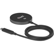 Club 3D Kabelloses Ladegerät Qi2 25 W Schwarz