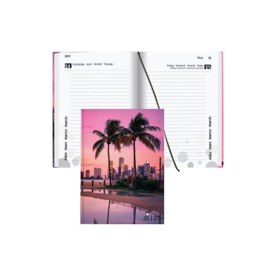 Biella Schulagenda mydiary 2026/27 Miami, 12 x 16.5 cm