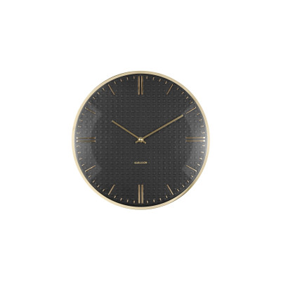 KARLSSON Wanduhr Riqueza 35 cm, Schwarz