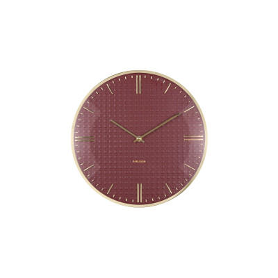 KARLSSON Wanduhr Riqueza 35 cm, Burgunderrot KARLSSON Wanduhr Riqueza 35 cm, Burgunderrot