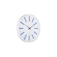 KARLSSON Wanduhr Arruga Retro 40 cm, Weiss/Kobaltblau KARLSSON Wanduhr Arruga Retro 40 cm, Weiss/Kobaltblau