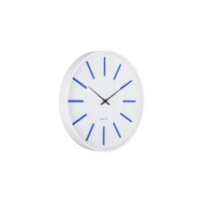 KARLSSON Wanduhr Arruga Retro 40 cm, Weiss/Kobaltblau