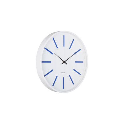 KARLSSON Wanduhr Arruga Retro 40 cm, Weiss/Kobaltblau KARLSSON Wanduhr Arruga Retro 40 cm, Weiss/Kobaltblau