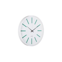 KARLSSON Wanduhr Arruga Retro 40 cm, Weiss/Retrogrün KARLSSON Wanduhr Arruga Retro 40 cm, Weiss/Retrogrün