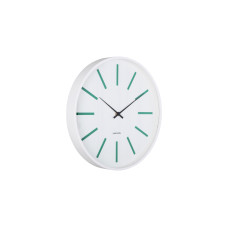 KARLSSON Wanduhr Arruga Retro 40 cm, Weiss/Retrogrün