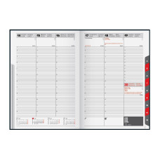 Stewo Geschäftsagenda Time Square 2027 1 W/2S, Schwarz, 17 x 24 cm Stewo Geschäftsagenda Time Square 2027 1 W/2S, Schwarz, 17 x 24 cm