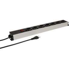 Max Hauri Steckdosenleiste Power Line 7x Typ 13 Schalter 1.5m