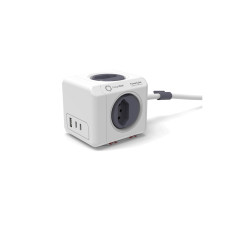 Allocacoc PowerCube 35W PD AC 4x T13, 2x USB-C / 1x USB-A