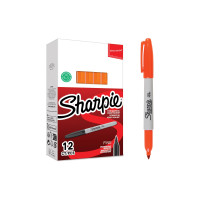 Sharpie Permanent-Marker F, Orange, 12 Stück