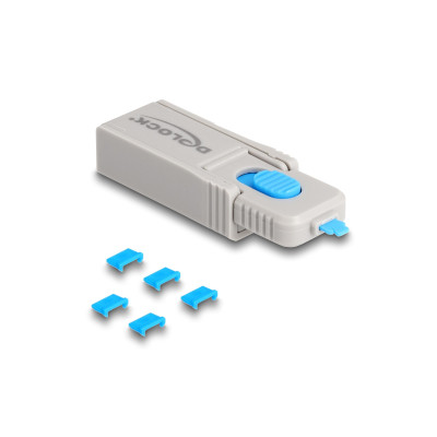 Delock Micro USB Port Blocker Set 5 Stück mit Verschlusswerkzeug Delock Micro USB Port Blocker Set 5 Stück mit Verschlusswerkzeug