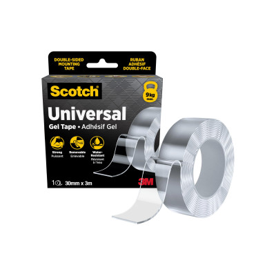 3M Klebeband Universal Gelband 30 mm x 3 m, Transparent 3M Klebeband Universal Gelband 30 mm x 3 m, Transparent