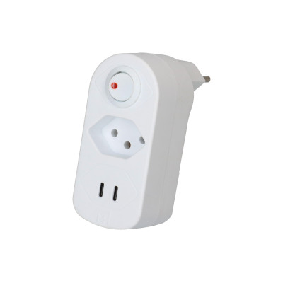 Max Hauri Mehrfachstecker Adapt 1x Typ 13, 2x USB-C, 20 W Max Hauri Mehrfachstecker Adapt 1x Typ 13, 2x USB-C, 20 W