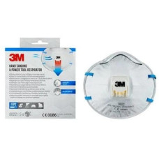 3M Atemschutzmaske Cool Flow 8822 mit Ventil, 5er-Packung