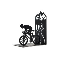 Trendform Buchstütze Cyclist, Metall, Schwarz