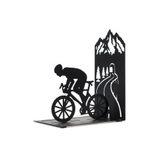 Trendform Buchstütze Cyclist, Metall, Schwarz