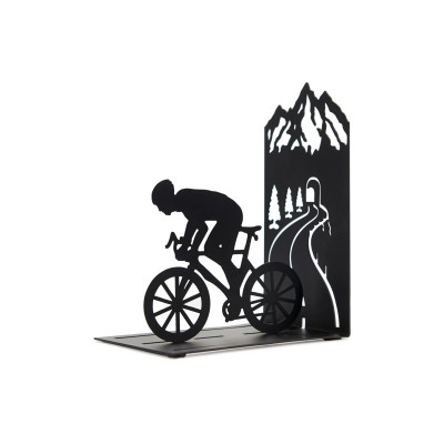 Trendform Buchstütze Cyclist, Metall, Schwarz