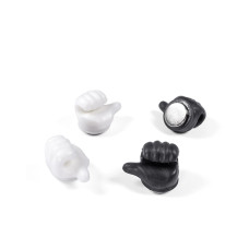 Trendform Haftmagnet Handy, 4er Set, Schwarz / Weiss