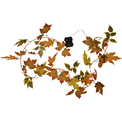 Star Trading Girlande Autumn Indoor, Orange, 10 cm Höhe