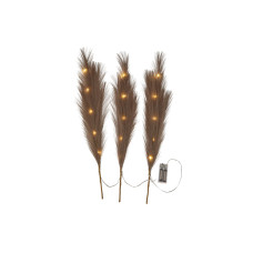 Star Trading Dekorativer Zweig Plumes Indoor, Braun, 65 cm Höhe